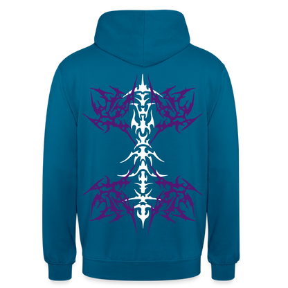 Underboob Tribals Oversized Unisex Hoodie - verschiedene Farben - Tiefseeblau 