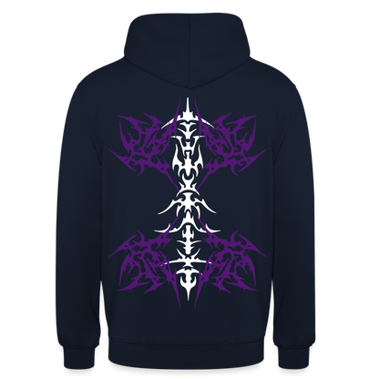 Underboob Tribals Oversized Unisex Hoodie - verschiedene Farben - Navy