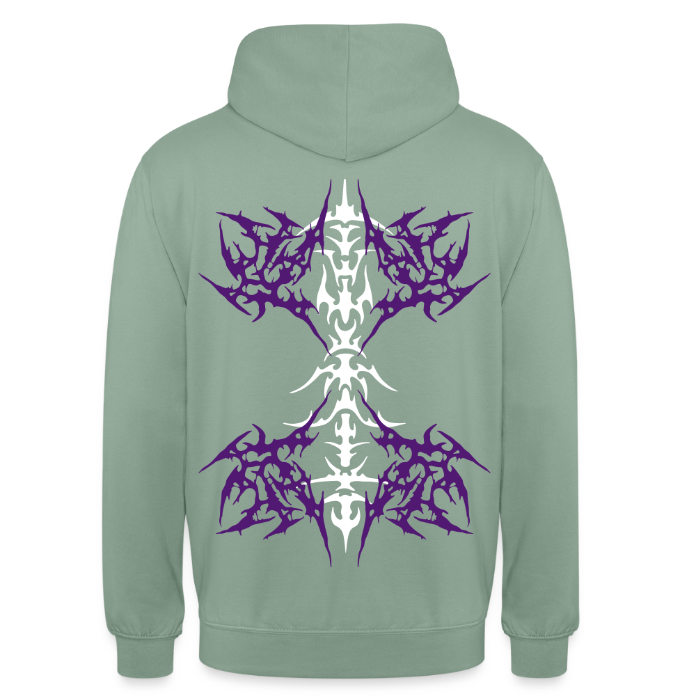 Underboob Tribals Oversized Unisex Hoodie - verschiedene Farben - Graugrün