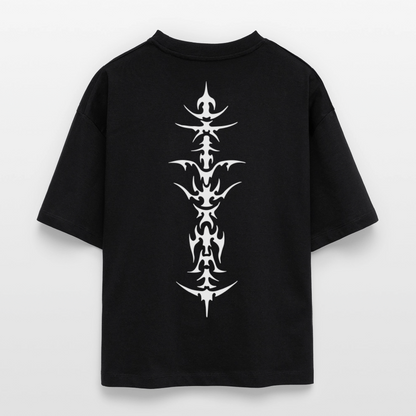 Underboob Tribals Boxy Damen T-Shirt - verschiedene Farben - Schwarz