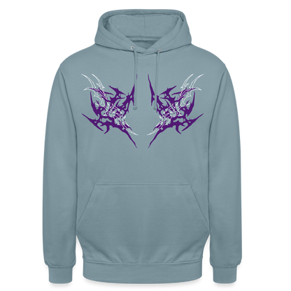 Underboob Tribals Oversized Unisex Hoodie - verschiedene Farben - Nebelblau