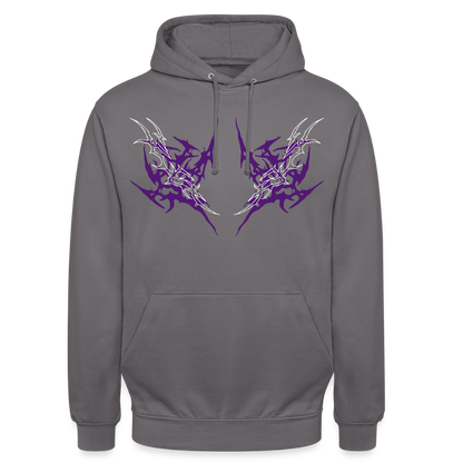 Underboob Tribals Oversized Unisex Hoodie - verschiedene Farben - Mittelgrau