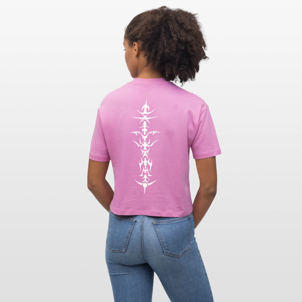 Underboob Tribals Boxy Damen T-Shirt - verschiedene Farben - Pink