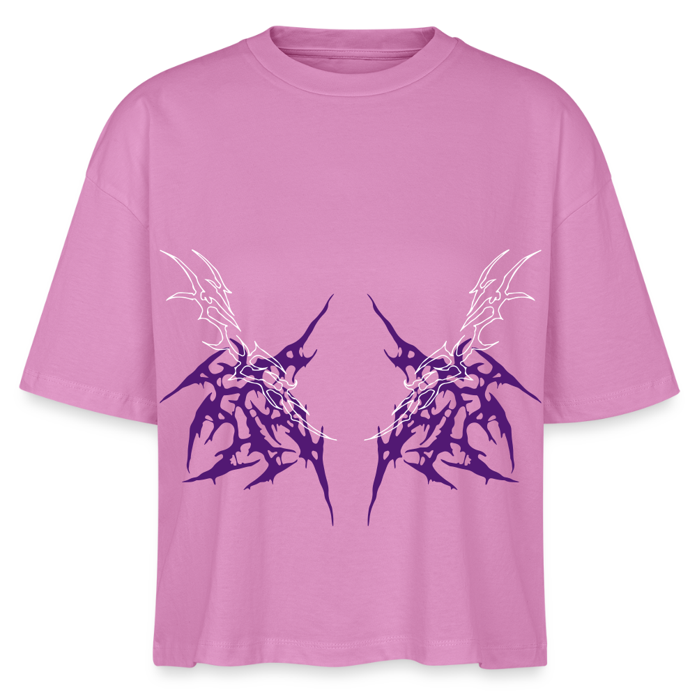 Underboob Tribals Boxy Damen T-Shirt - verschiedene Farben - Pink