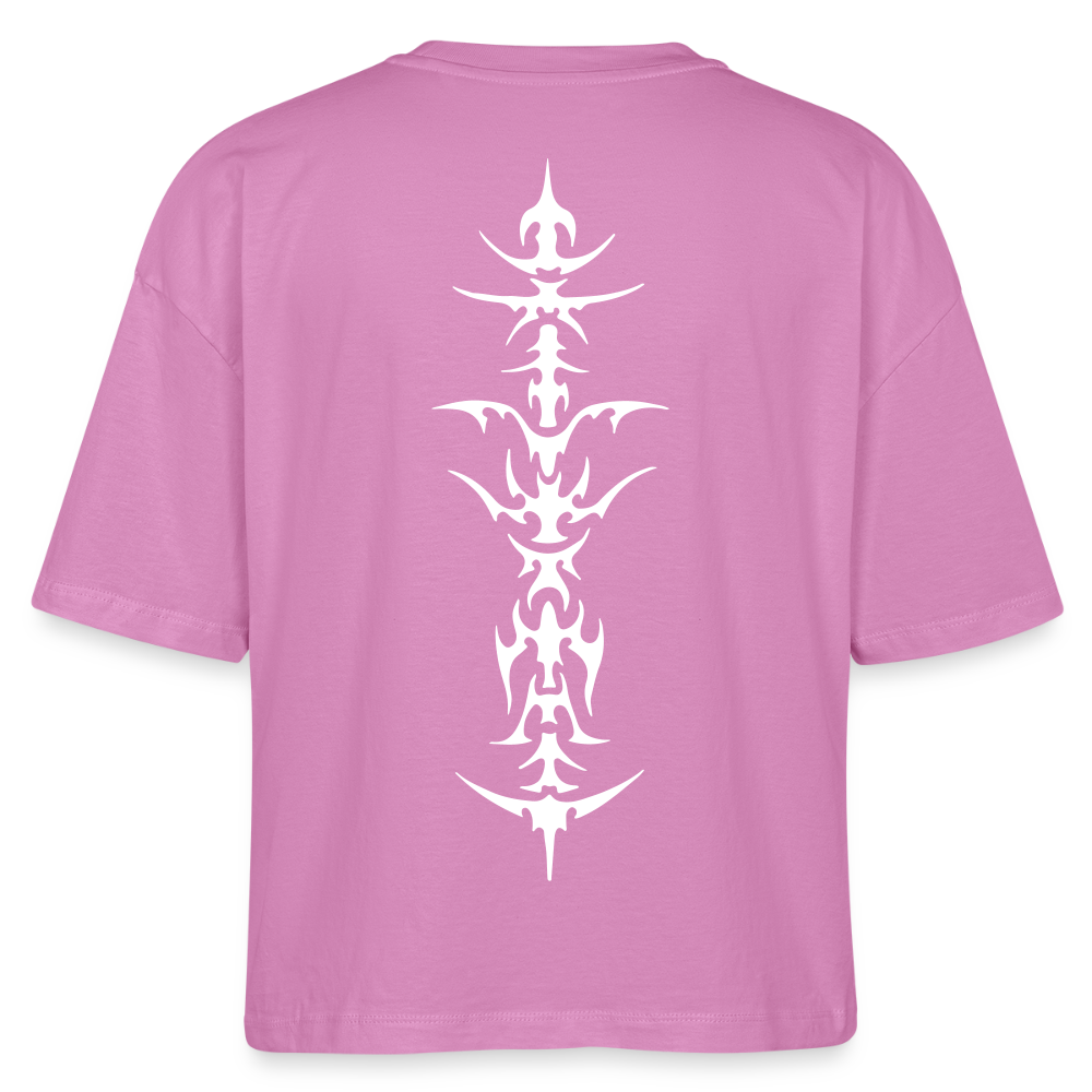 Underboob Tribals Boxy Damen T-Shirt - verschiedene Farben - Pink