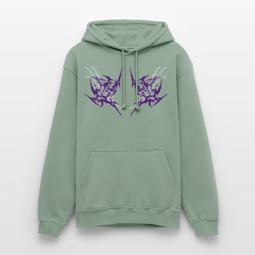 Underboob Tribals Oversized Unisex Hoodie - verschiedene Farben - Graugrün