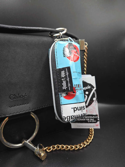 Mini Boxy Bag Charm, Joint-Carry-Bag - Upcycled