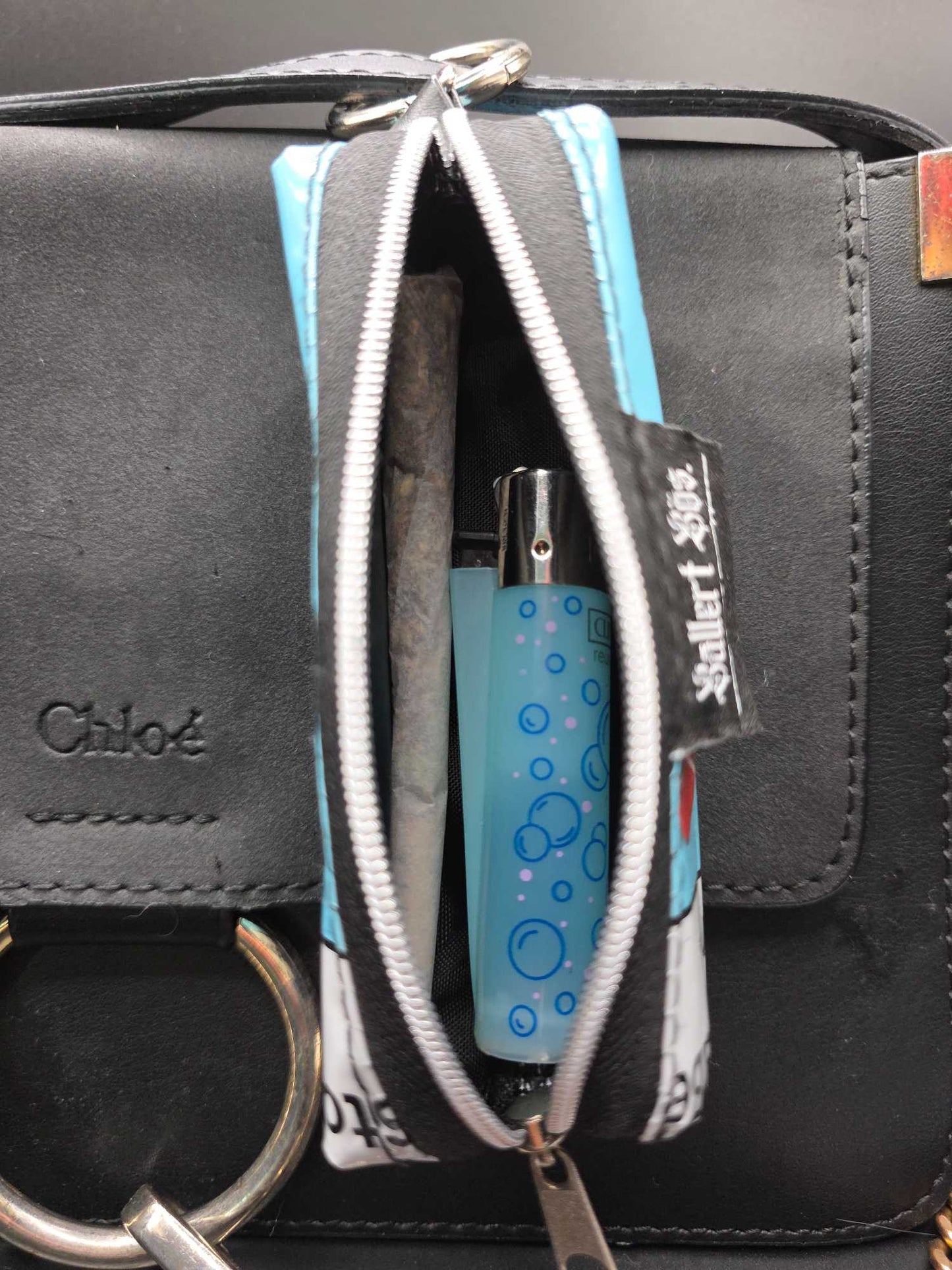 Mini Boxy Bag Charm, Joint-Carry-Bag - Upcycled