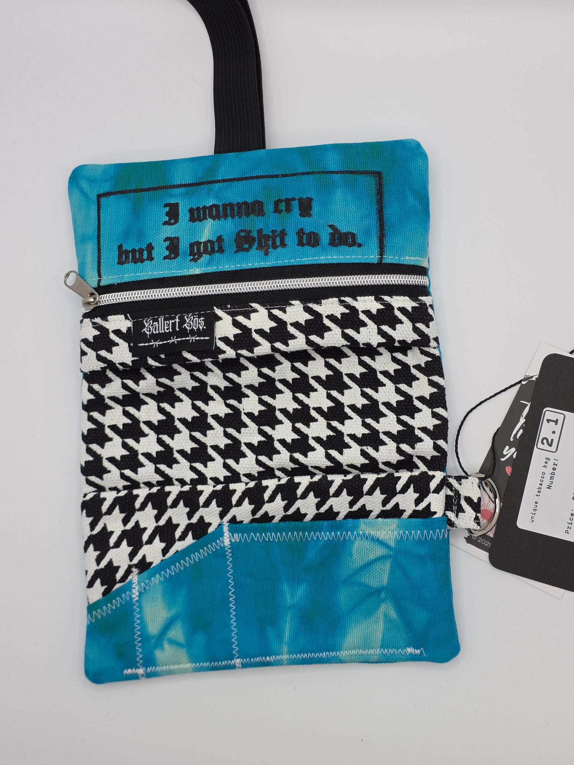 2.1 Tabacco pouch - blue batik - DIE FRECHE GÖRE