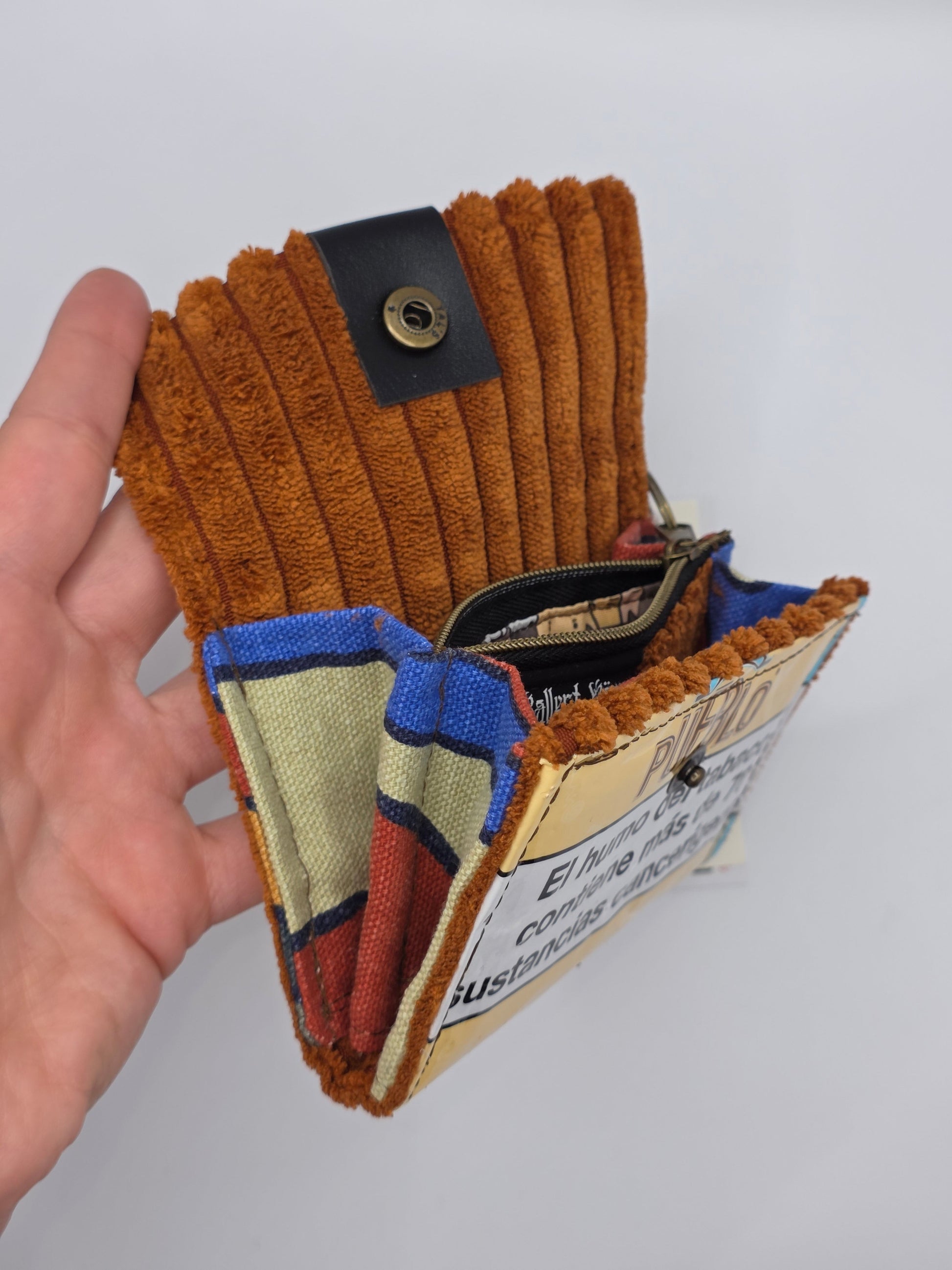 2.10 upcycling wallet - BROWN CATS - DIE FRECHE GÖRE