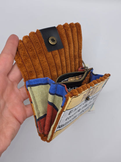 2.10 upcycling wallet - BROWN CATS - DIE FRECHE GÖRE