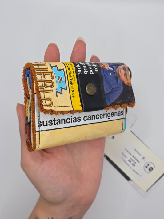 2.10 upcycling wallet - BROWN CATS - DIE FRECHE GÖRE