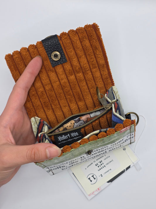 2.11 upcycling wallet - BROWN CATS - DIE FRECHE GÖRE