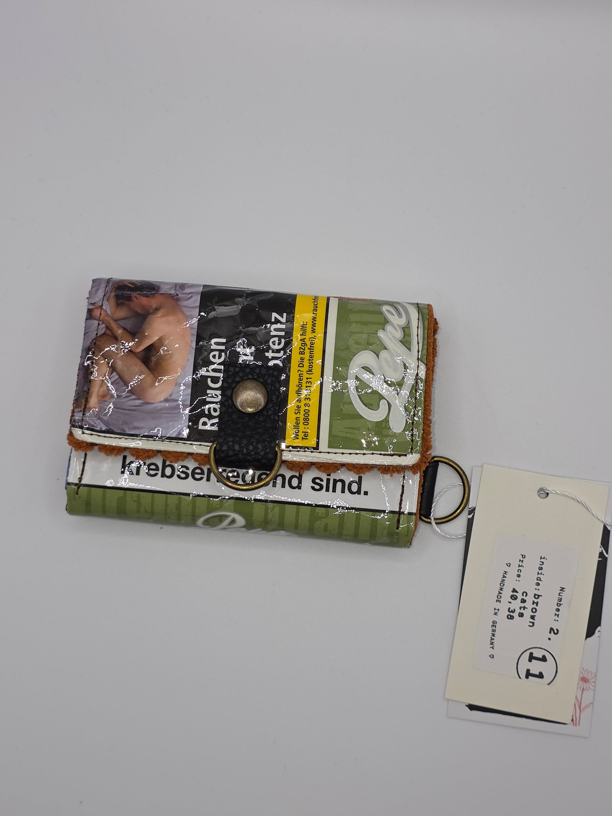 2.11 upcycling wallet - BROWN CATS - DIE FRECHE GÖRE