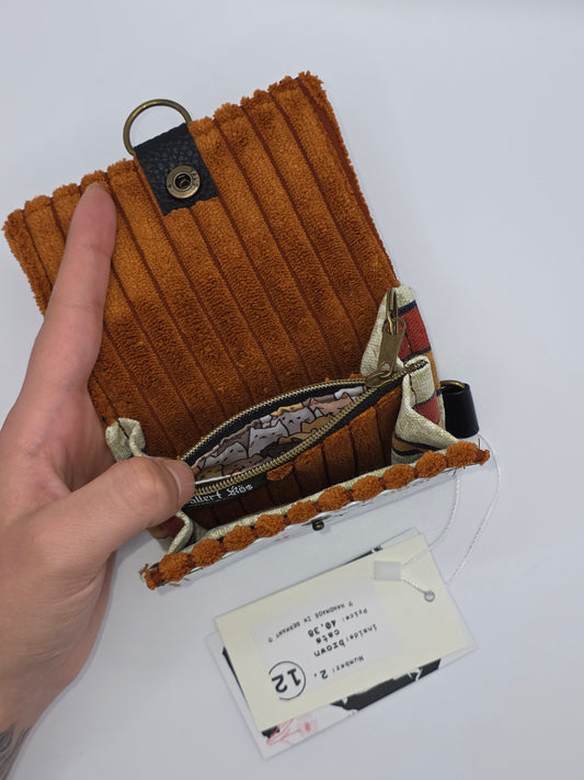 2.12 upcycling wallet - BROWN CATS - DIE FRECHE GÖRE