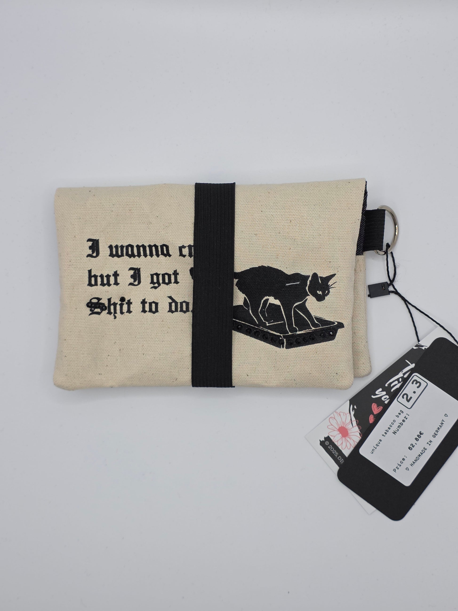 2.3 Tabacco pouch - nature - hidden cats - DIE FRECHE GÖRE