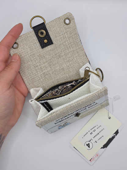 2.4 upcycling wallet - BROWN LEO - DIE FRECHE GÖRE