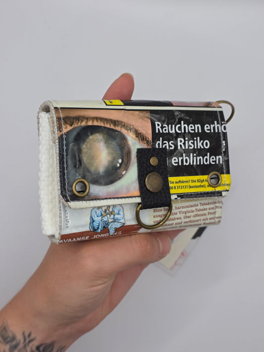2.4 upcycling wallet - BROWN LEO - DIE FRECHE GÖRE