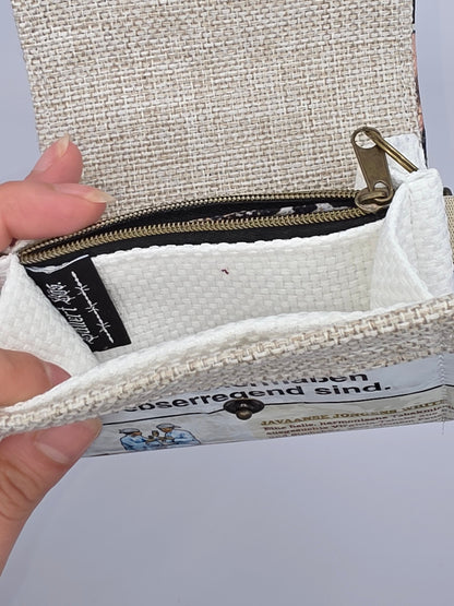 2.4 upcycling wallet - BROWN LEO - DIE FRECHE GÖRE