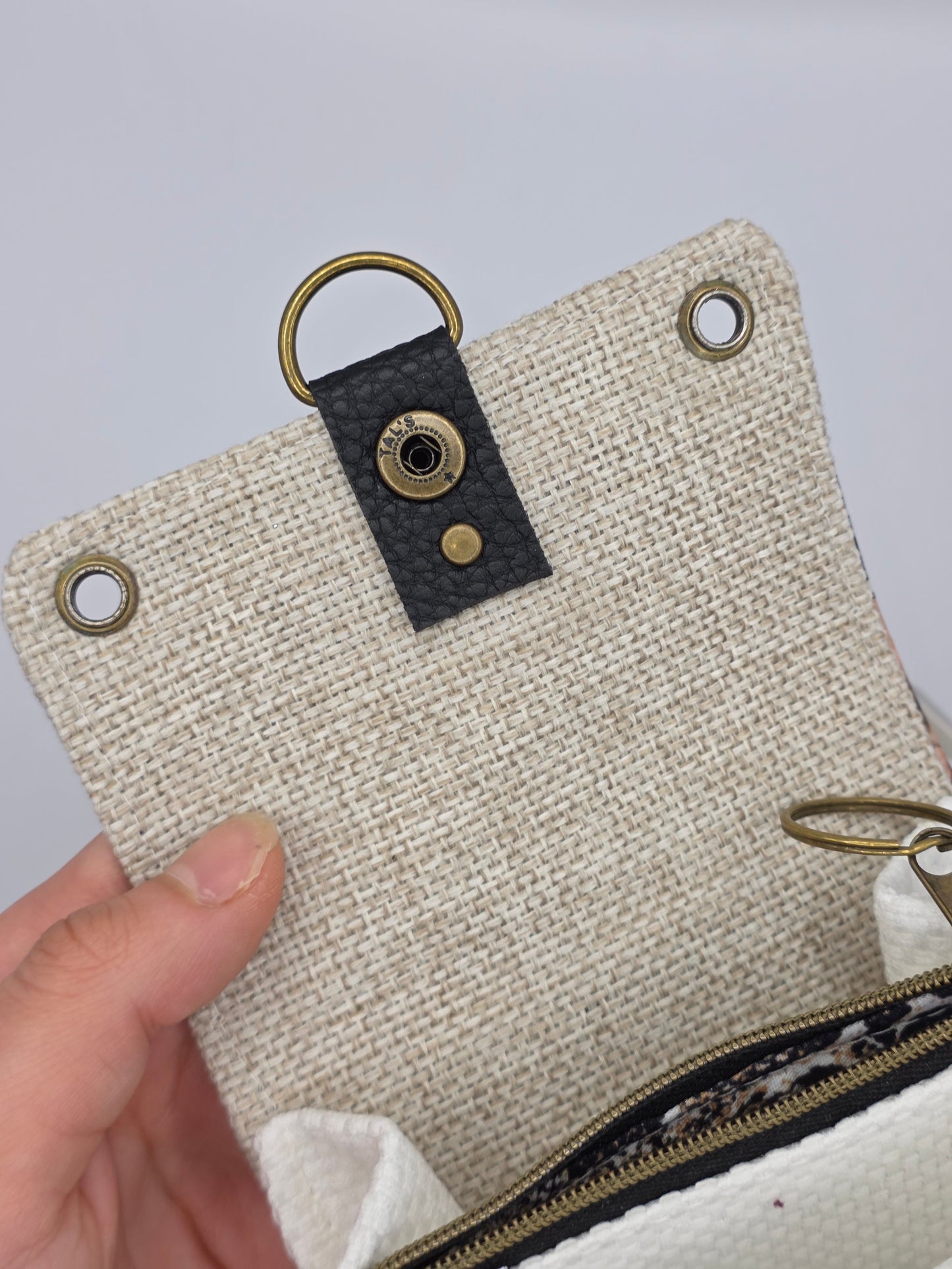 2.4 upcycling wallet - BROWN LEO - DIE FRECHE GÖRE