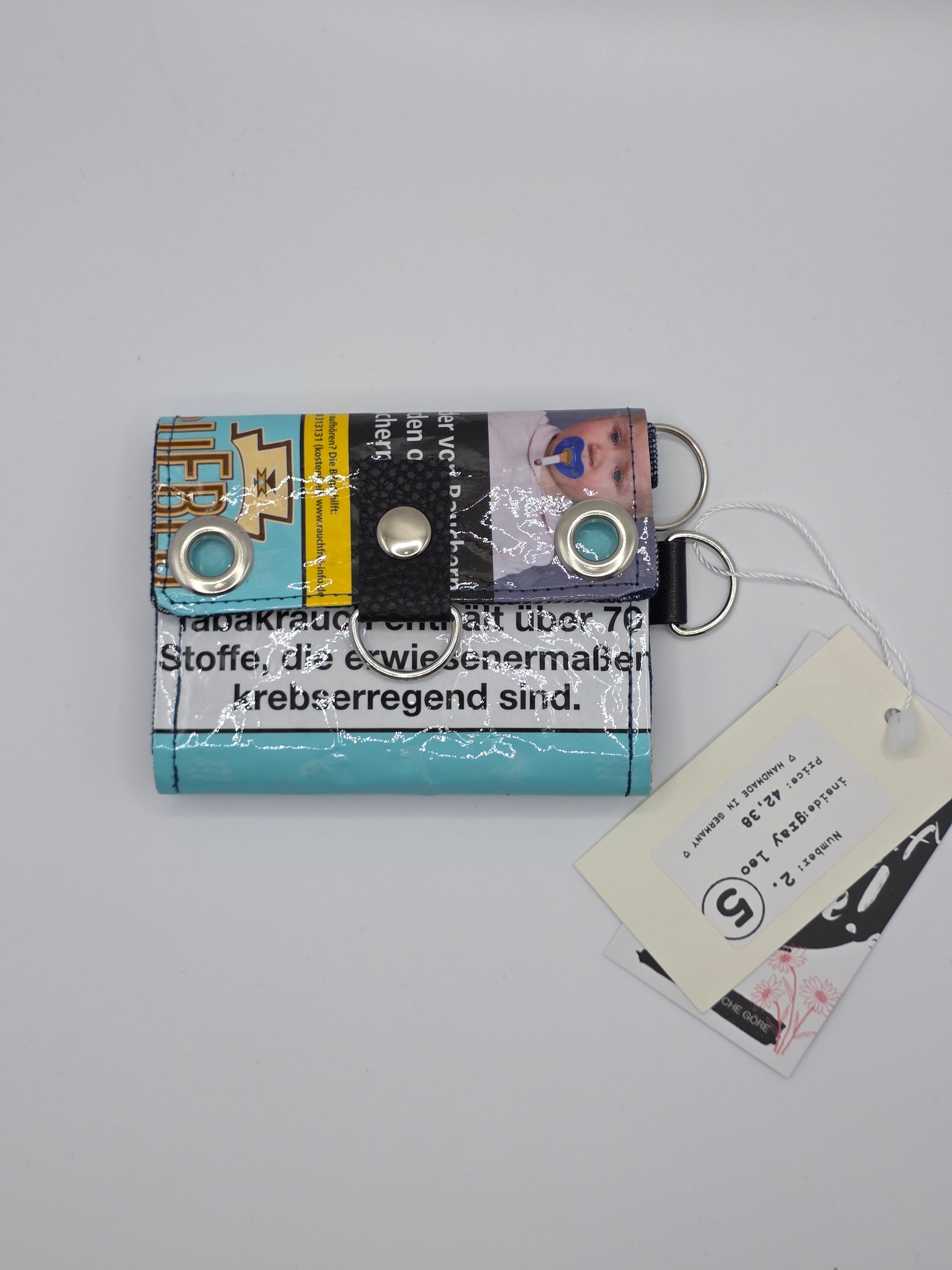 2.5 upcycling wallet - GRAY LEO - DIE FRECHE GÖRE