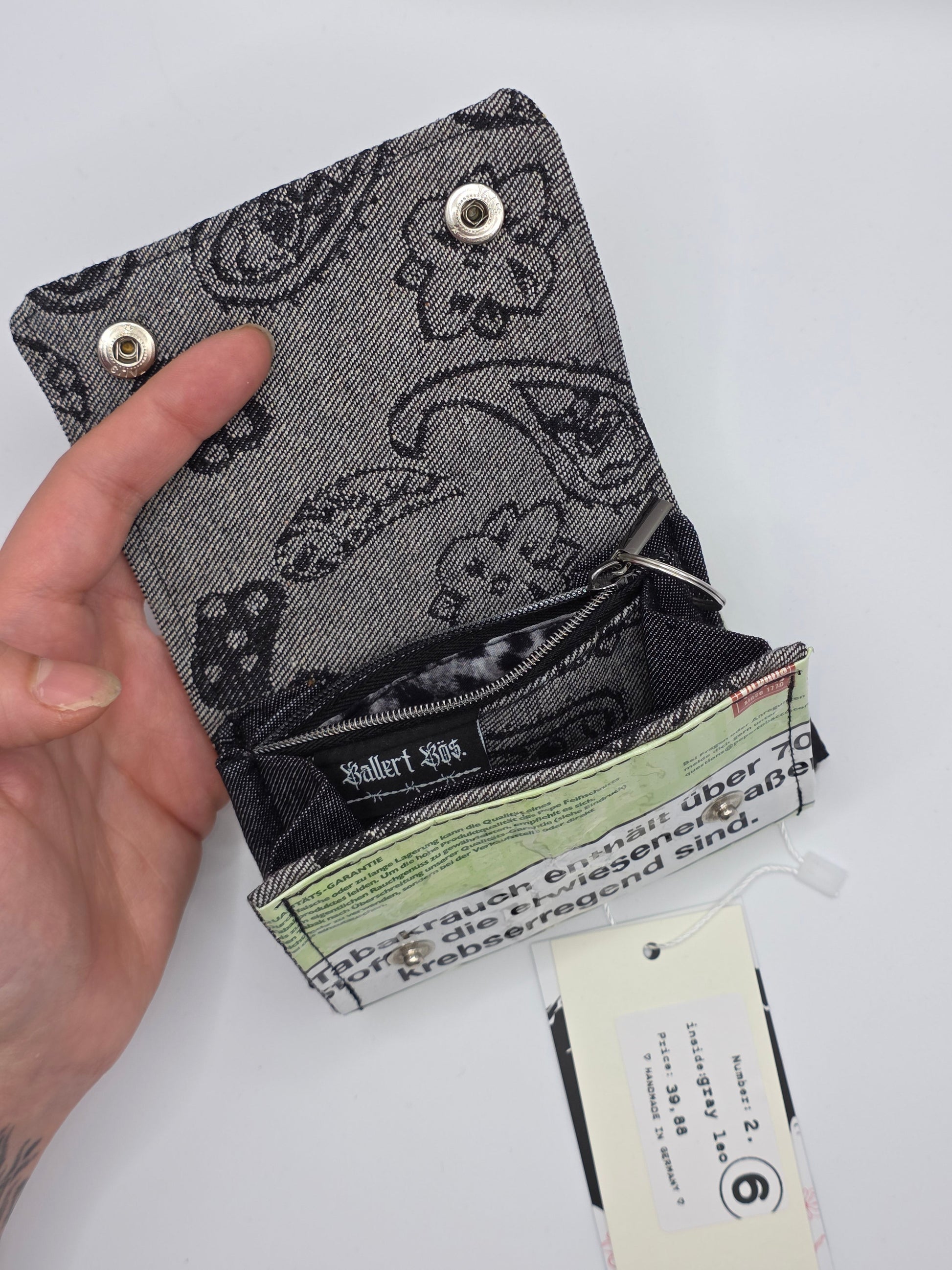 2.6 upcycling wallet - GRAY LEO - DIE FRECHE GÖRE