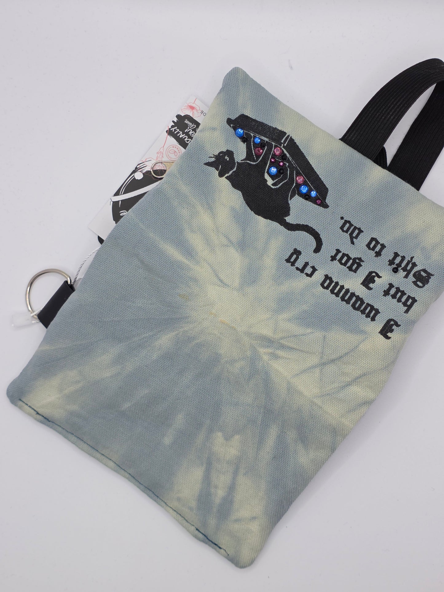 2.7 Tabacco pouch - light blue batik - DIE FRECHE GÖRE