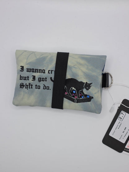 2.7 Tabacco pouch - light blue batik - DIE FRECHE GÖRE