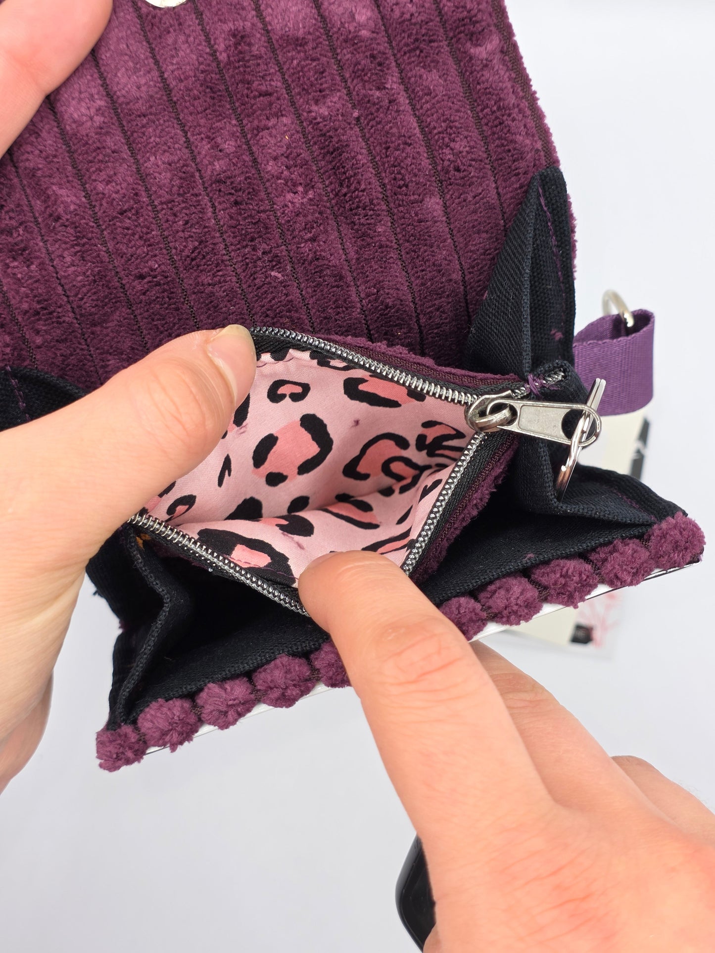 2.7 upcycling wallet - PINK LEO - DIE FRECHE GÖRE