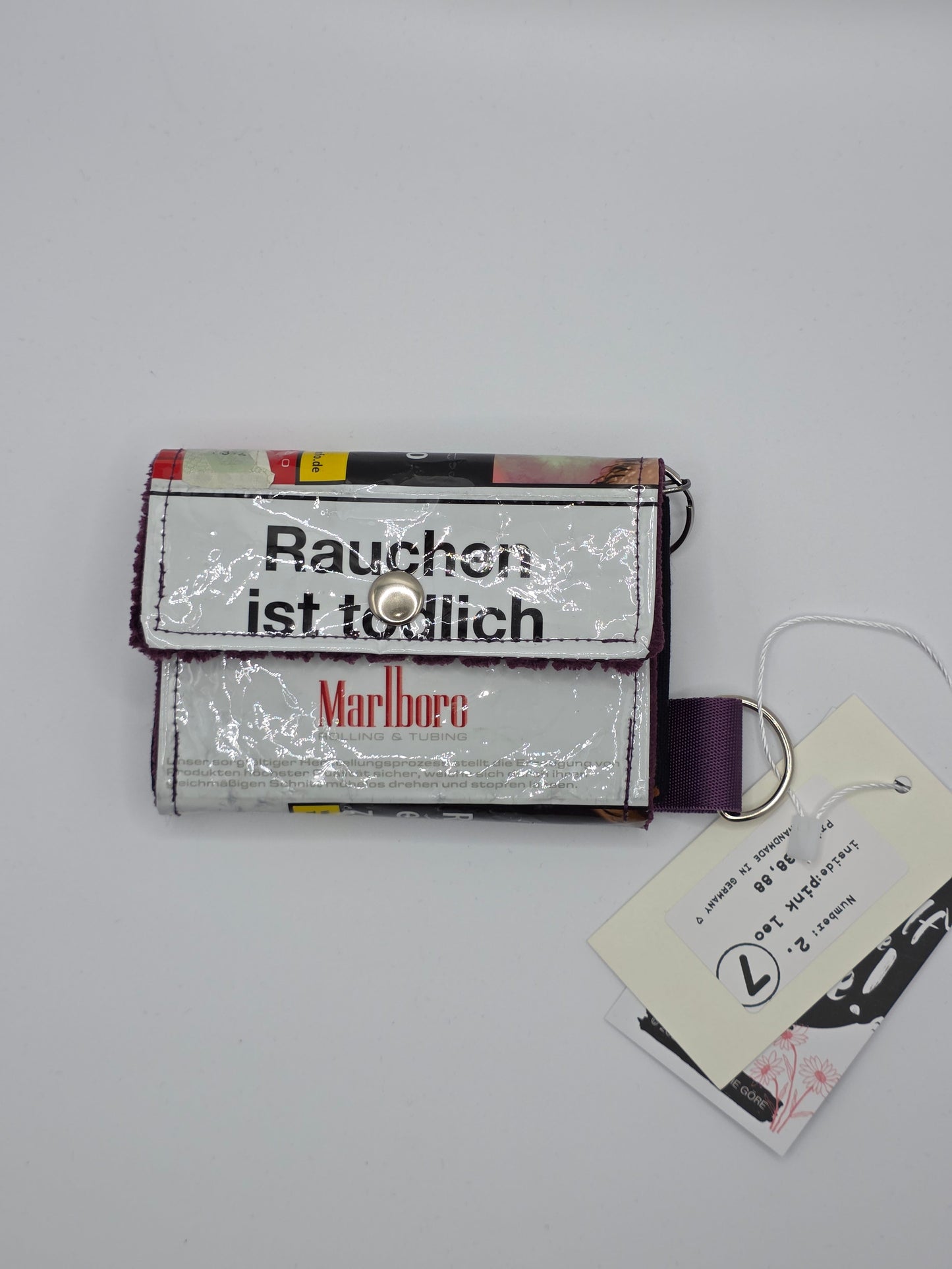 2.7 upcycling wallet - PINK LEO - DIE FRECHE GÖRE