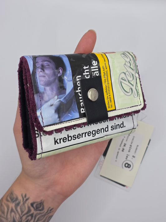 2.8 upcycling wallet - PINK LEO - DIE FRECHE GÖRE