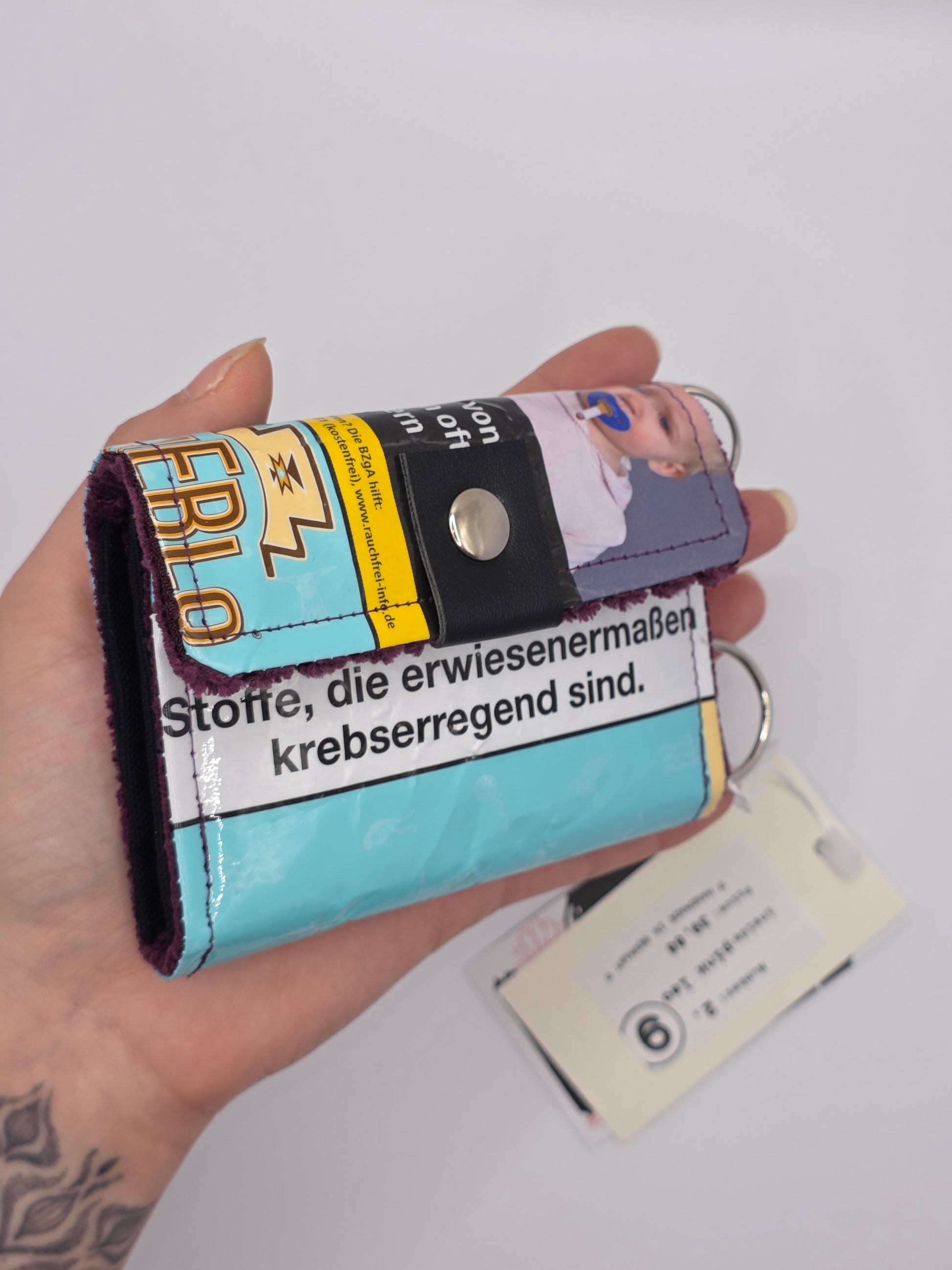 2.9 upcycling wallet - PINK LEO - DIE FRECHE GÖRE
