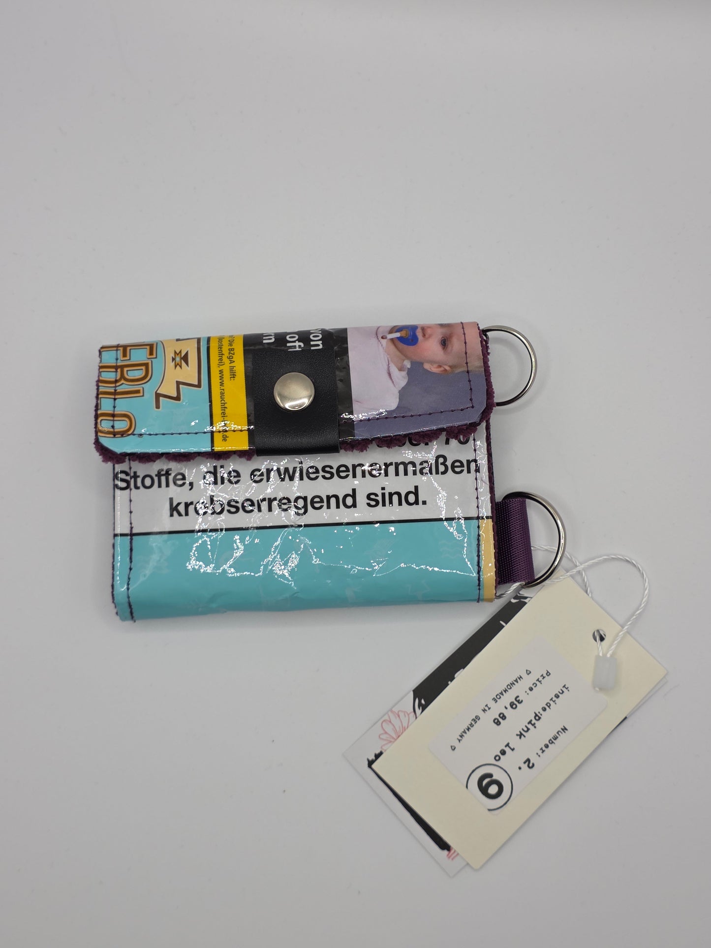2.9 upcycling wallet - PINK LEO - DIE FRECHE GÖRE