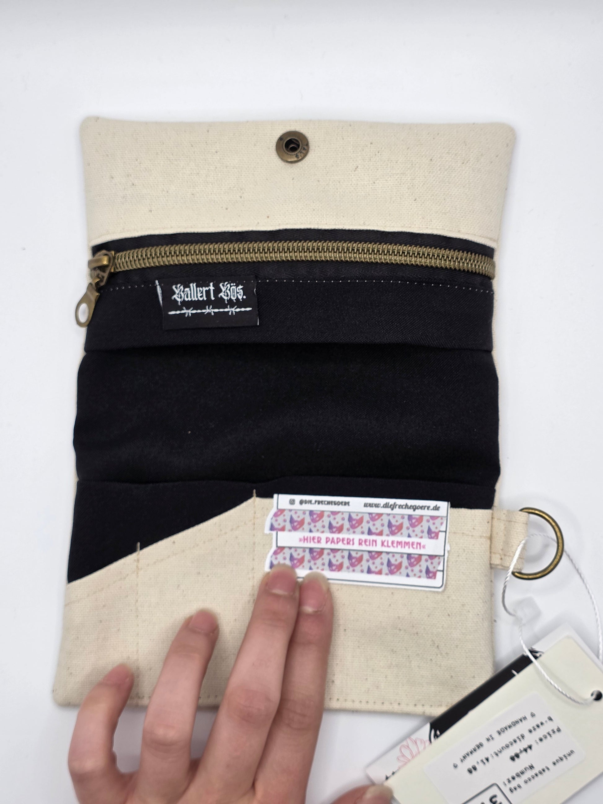 3.1 Tabacco pouch, Sun&Moon Tarot, beige (B - Ware*) - DIE FRECHE GÖRE