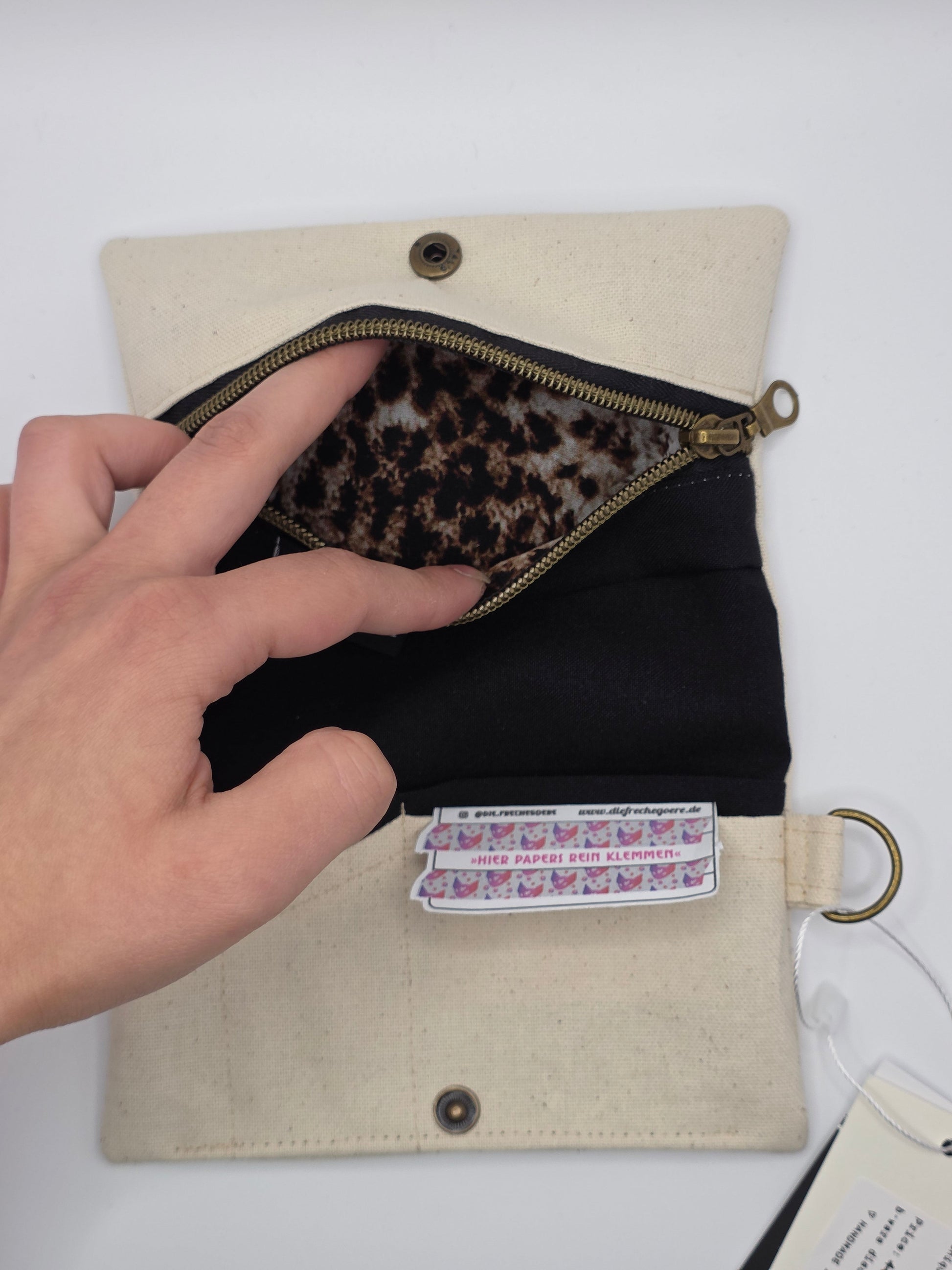 3.1 Tabacco pouch, Sun&Moon Tarot, beige (B - Ware*) - DIE FRECHE GÖRE