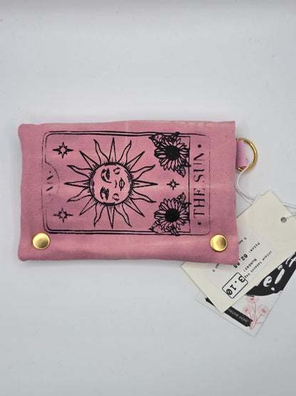 3.10 Tabacco pouch, Sun&Moon Tarot, pink batik - DIE FRECHE GÖRE