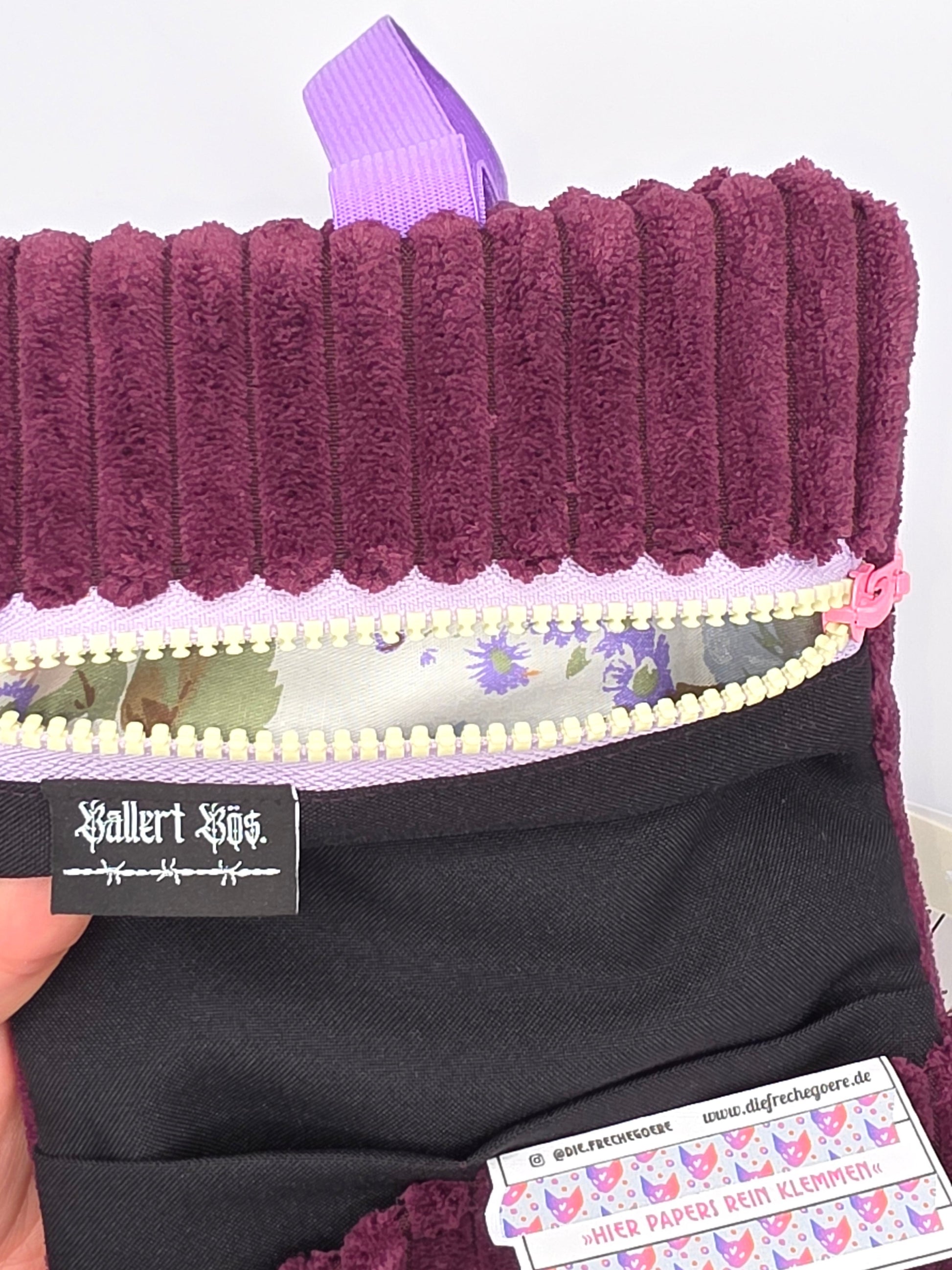 3.1/2 Tabacco pouch - basic - purple floof - DIE FRECHE GÖRE