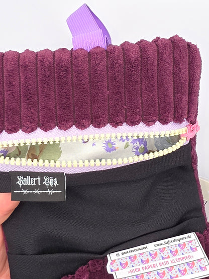 3.1/2 Tabacco pouch - basic - purple floof - DIE FRECHE GÖRE