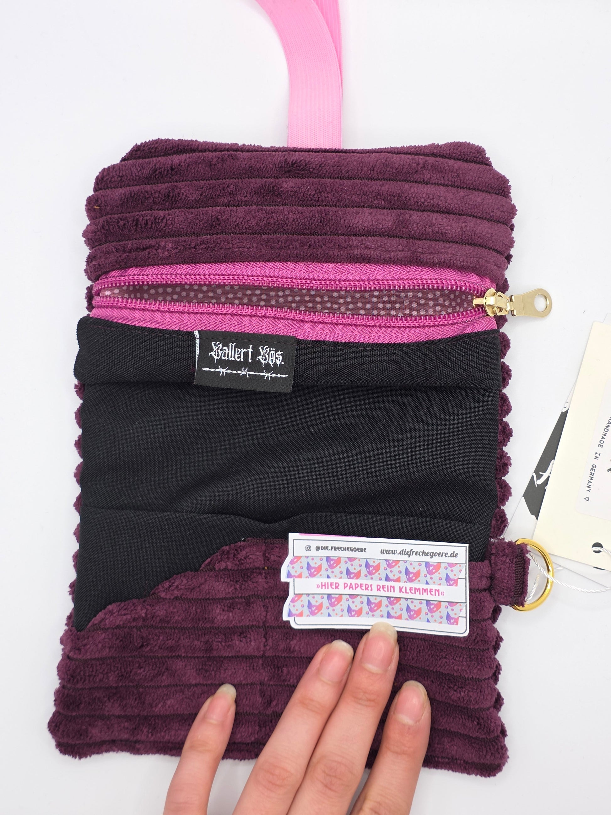 3.1/2 Tabacco pouch - basic - purple floof - DIE FRECHE GÖRE