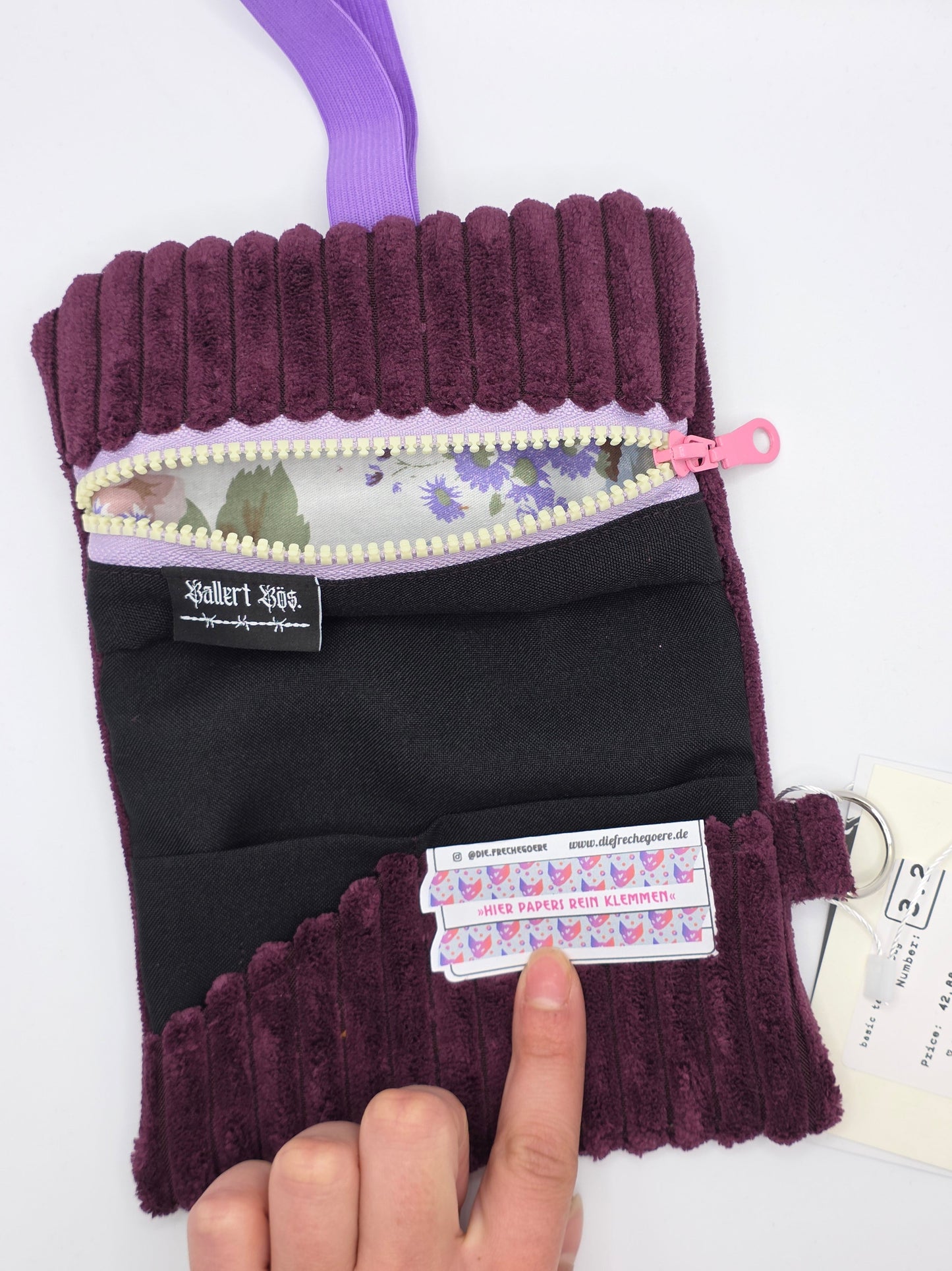 3.1/2 Tabacco pouch - basic - purple floof - DIE FRECHE GÖRE