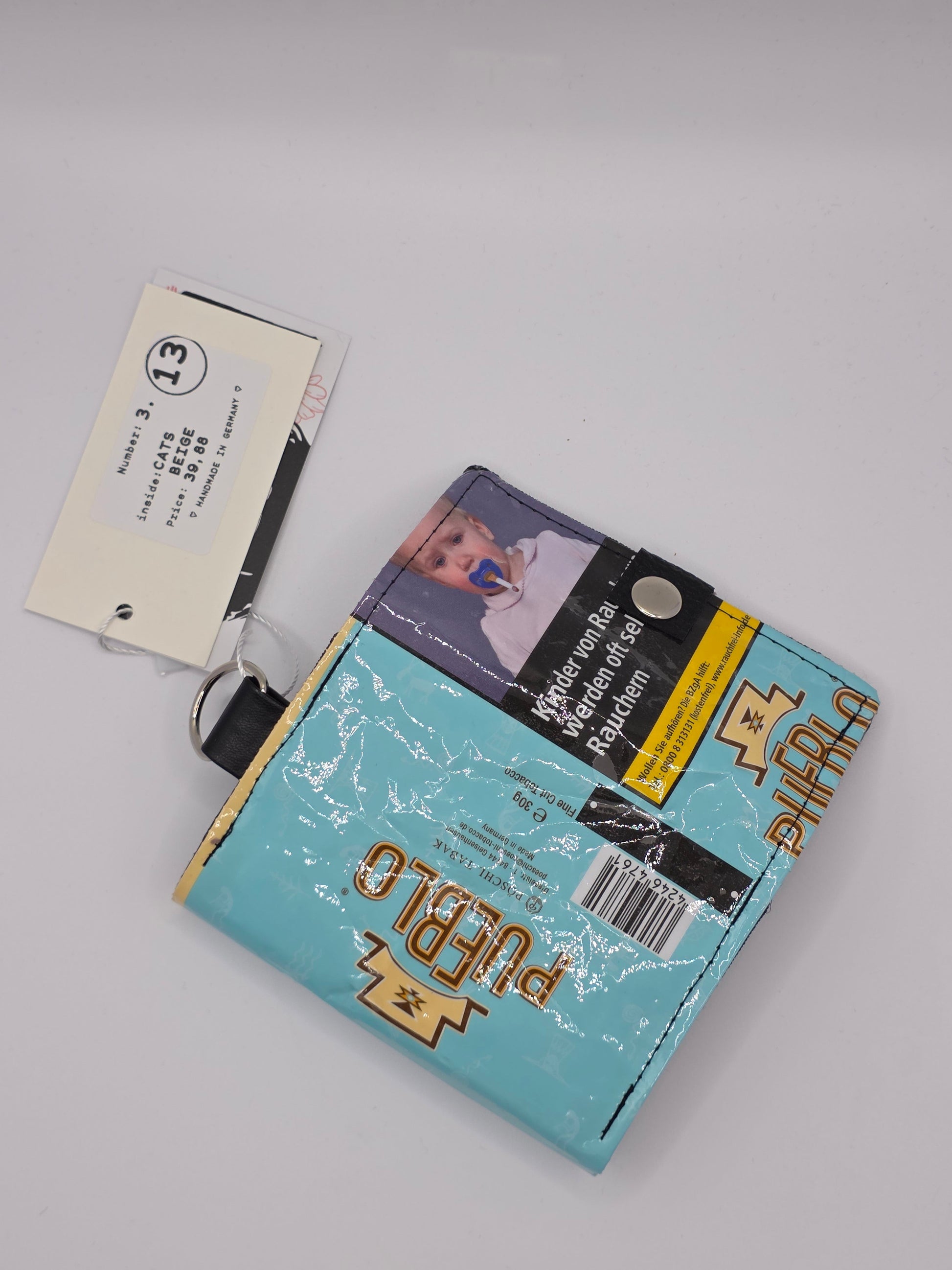 3.13 upcycling wallet - CATS BEIGE - DIE FRECHE GÖRE