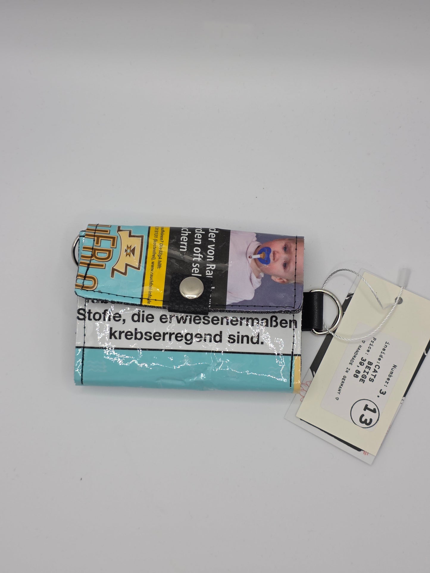 3.13 upcycling wallet - CATS BEIGE - DIE FRECHE GÖRE