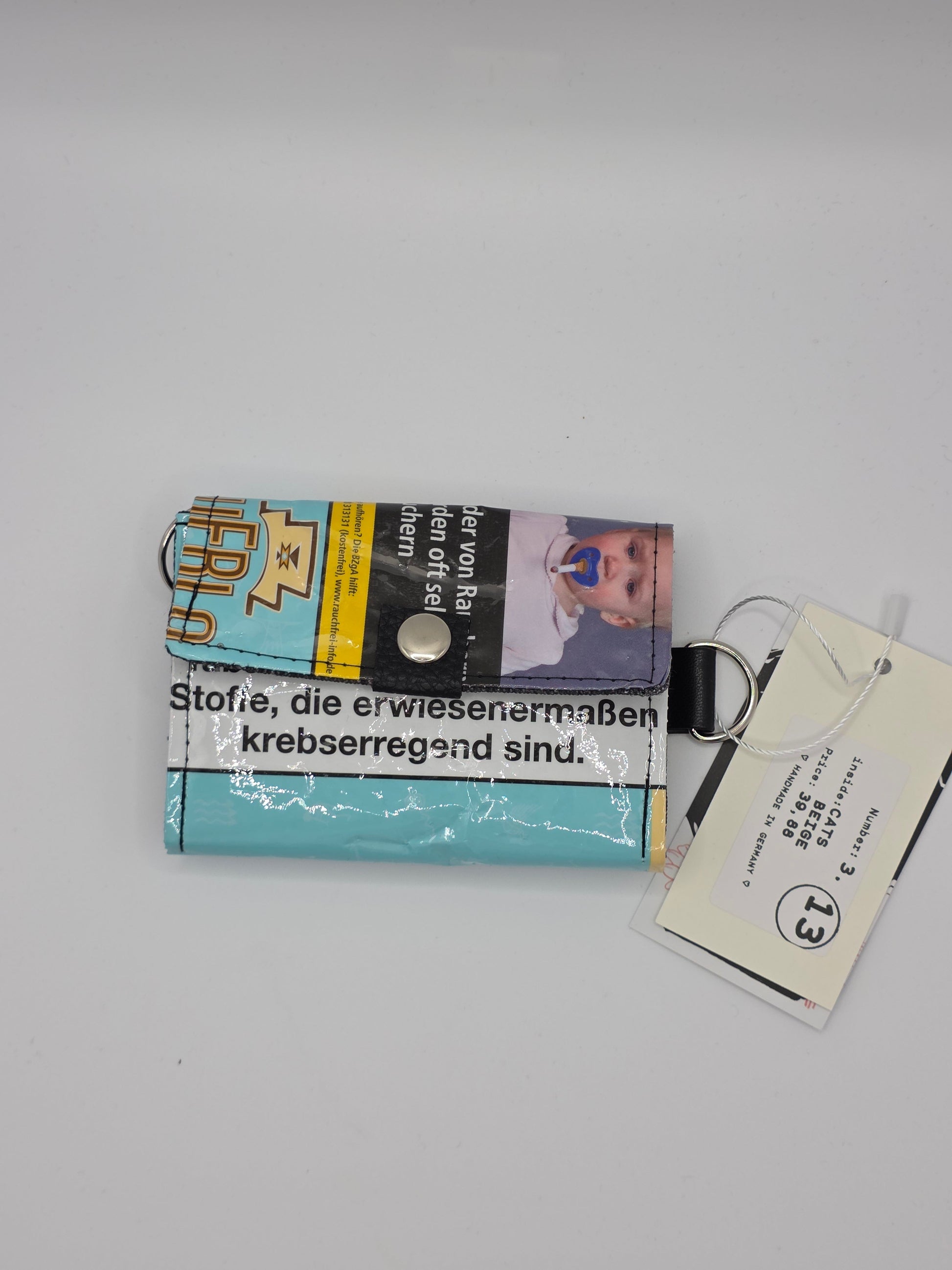 3.13 upcycling wallet - CATS BEIGE - DIE FRECHE GÖRE