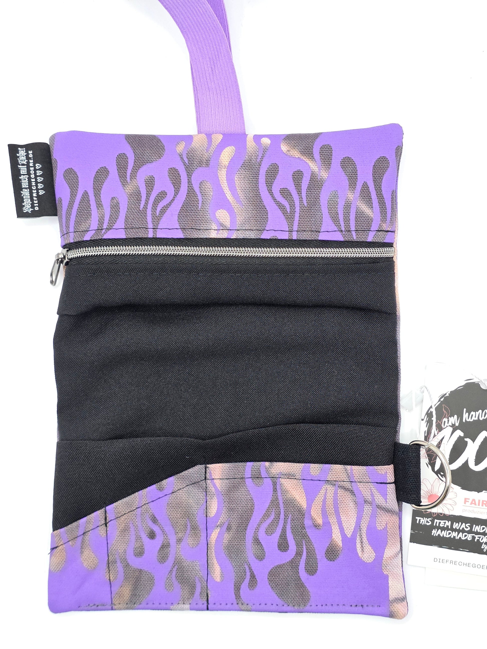 3.14 Tabacco pouch, Creativity, gray batik - DIE FRECHE GÖRE