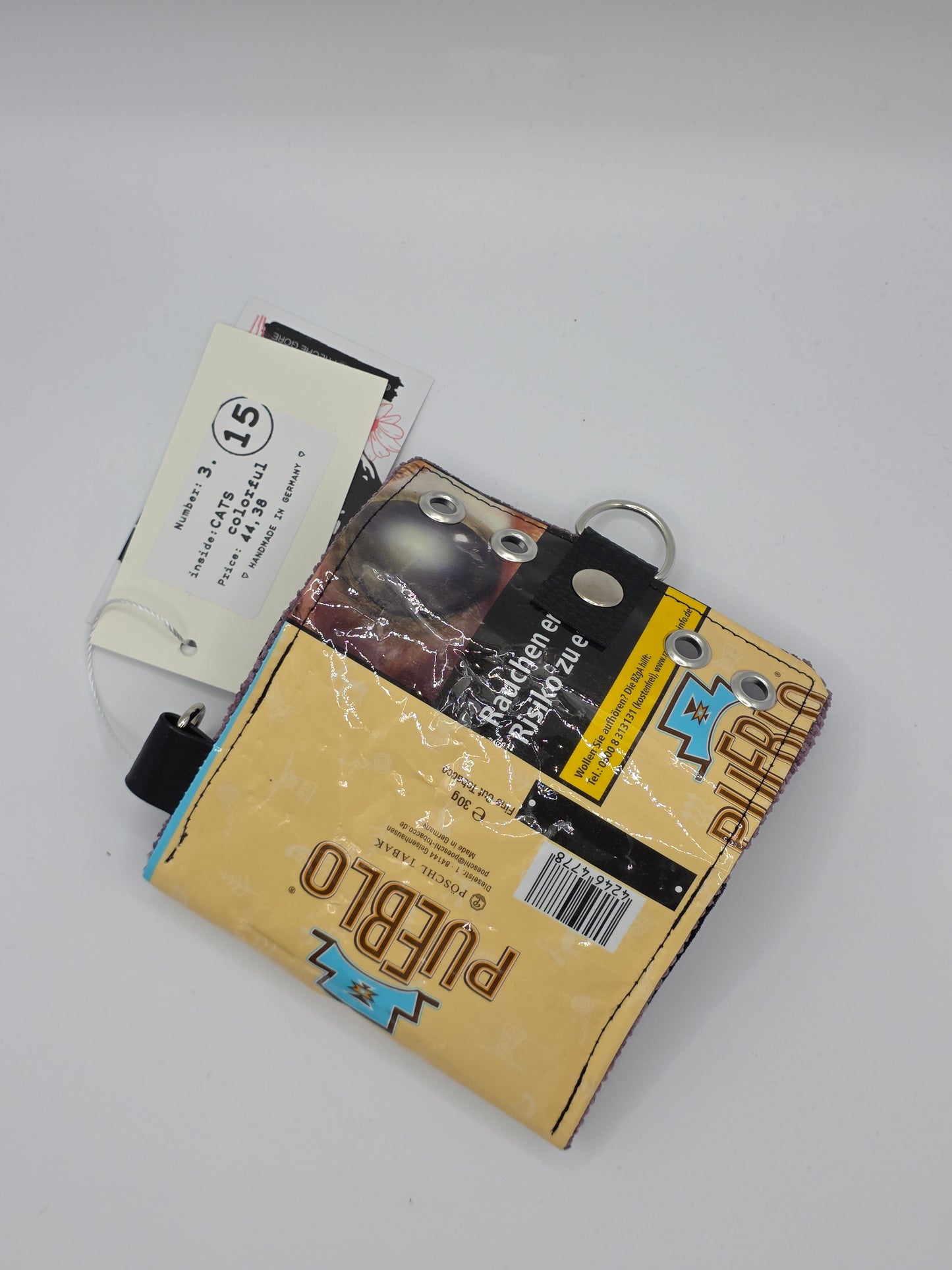 3.15 upcycling wallet - CATS COLORFUL - DIE FRECHE GÖRE