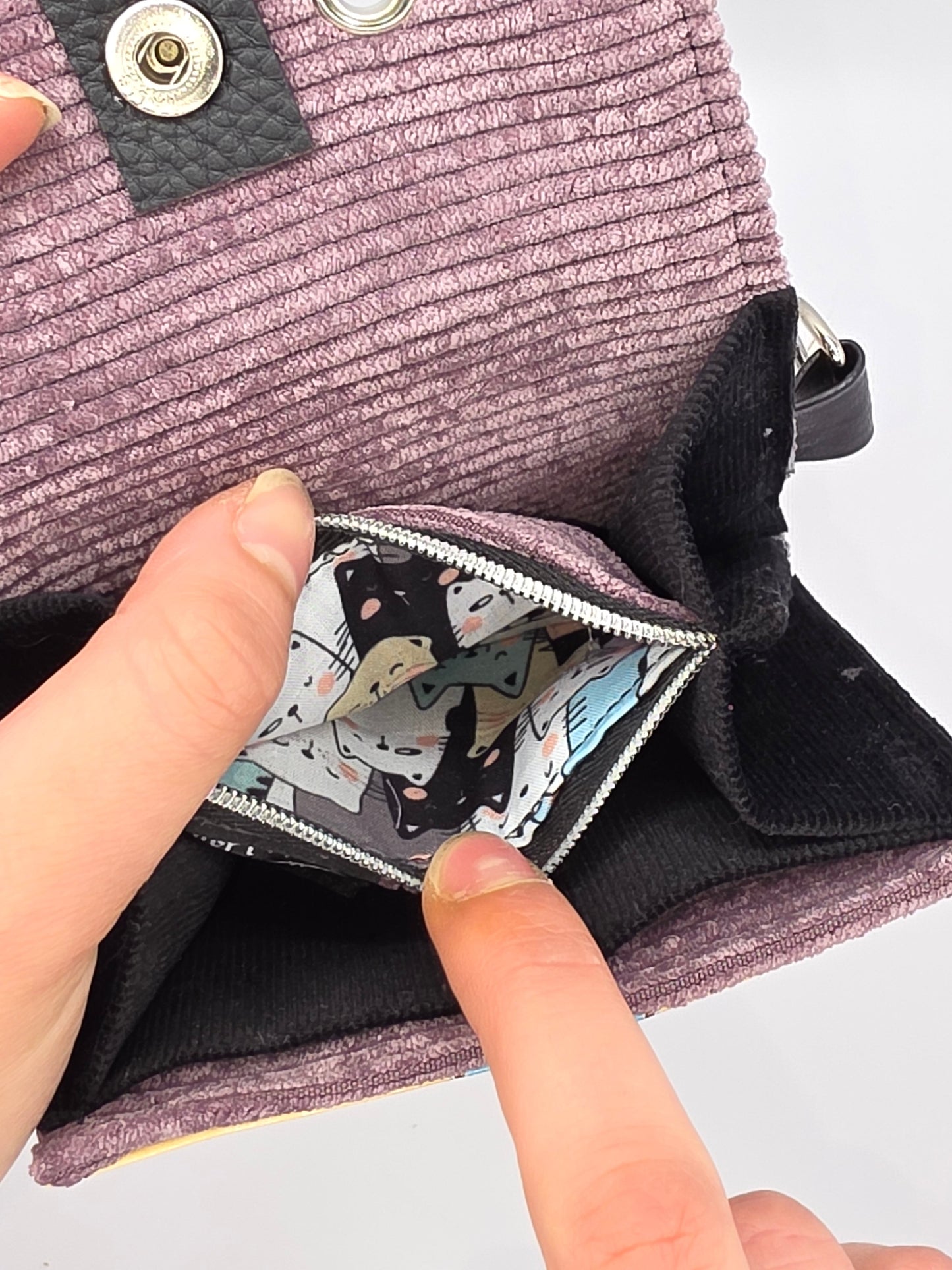 3.15 upcycling wallet - CATS COLORFUL - DIE FRECHE GÖRE
