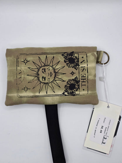 3.3 Tabacco pouch, Sun&Moon Tarot, salbei batik - DIE FRECHE GÖRE