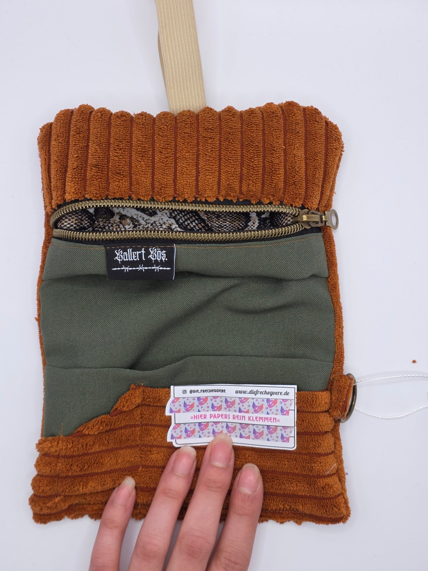 3.3/4 Tabacco pouch - basic - orange floof - DIE FRECHE GÖRE