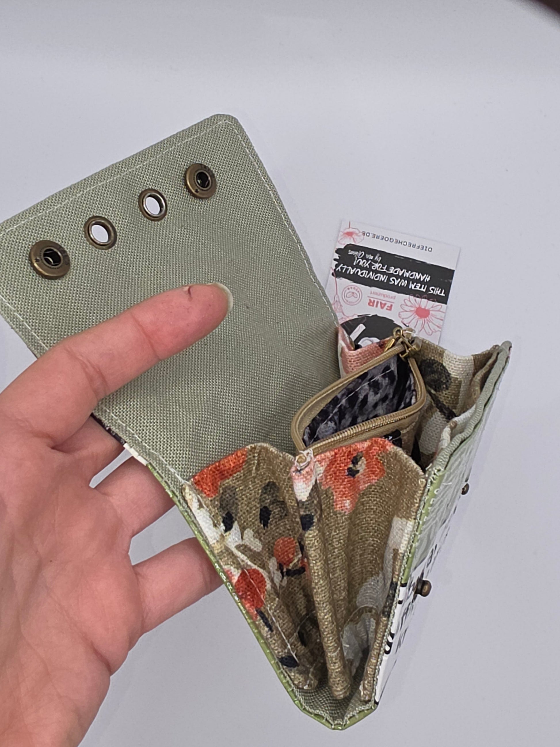 3.7 upcycling wallet - LEO GRAY - DIE FRECHE GÖRE
