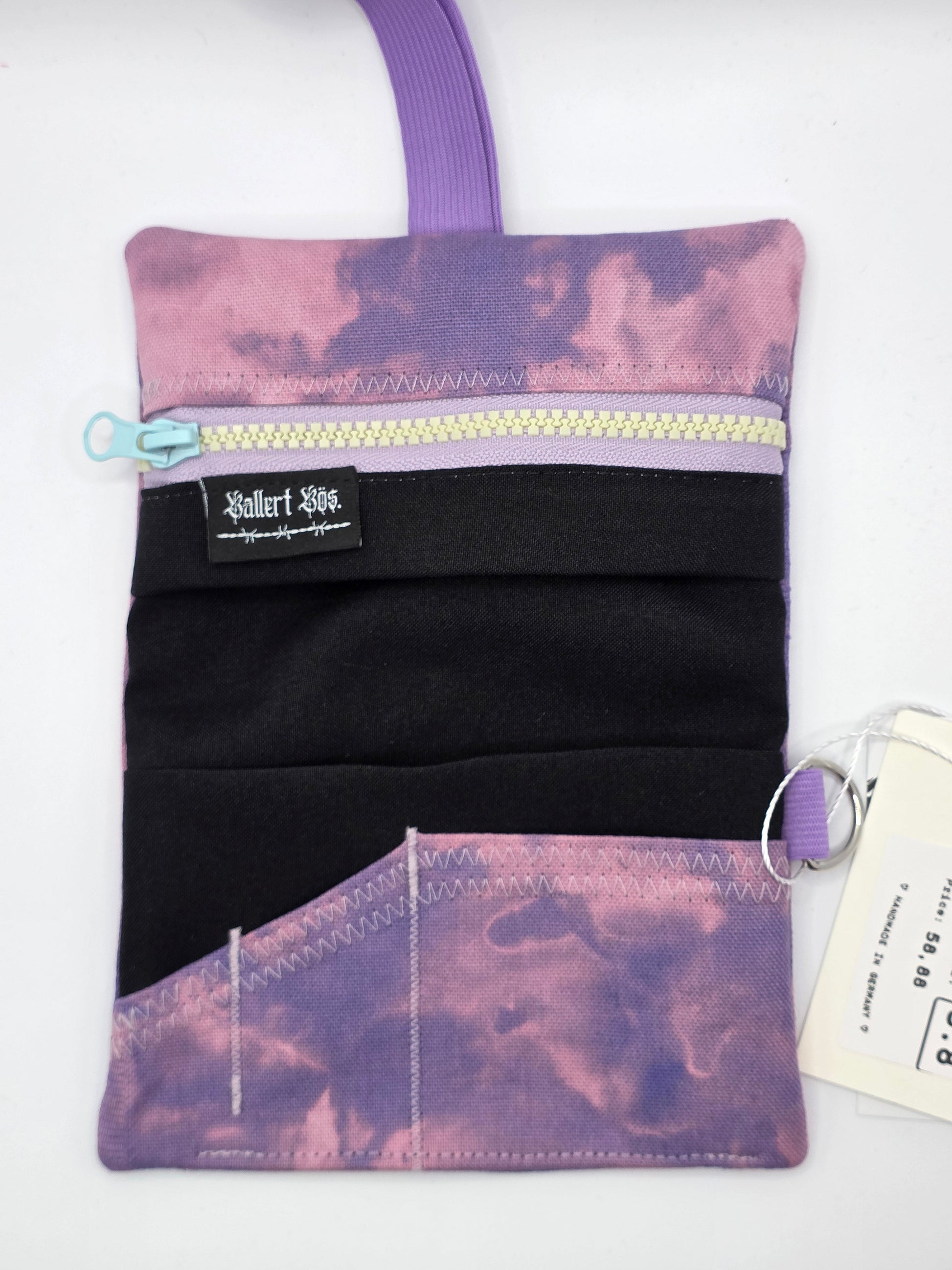 3.8 Tabacco pouch, Sun&Moon Tarot, purple batik - DIE FRECHE GÖRE